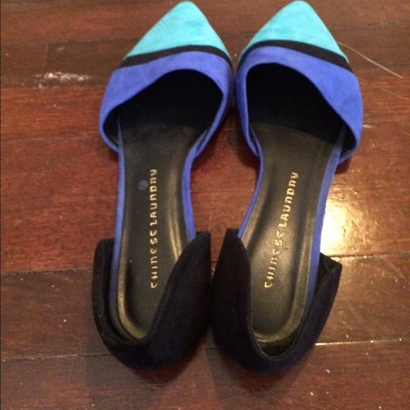 Chinese laundry indigo and turquoise flats - Picture 2 of 4