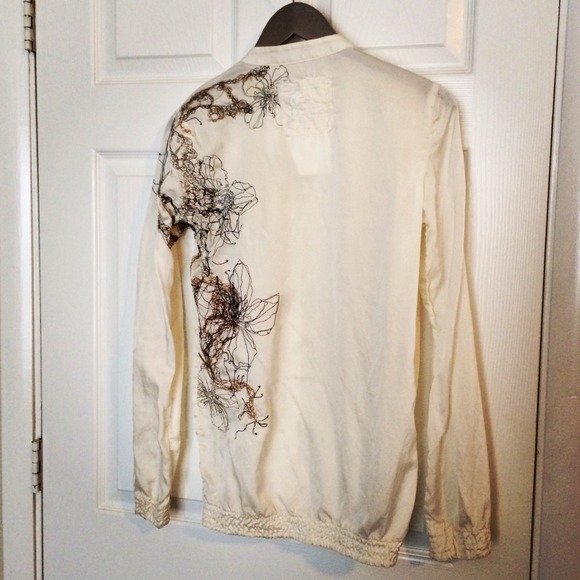Silk/cotton blend Da-Nang blouse. - Picture 2 of 3