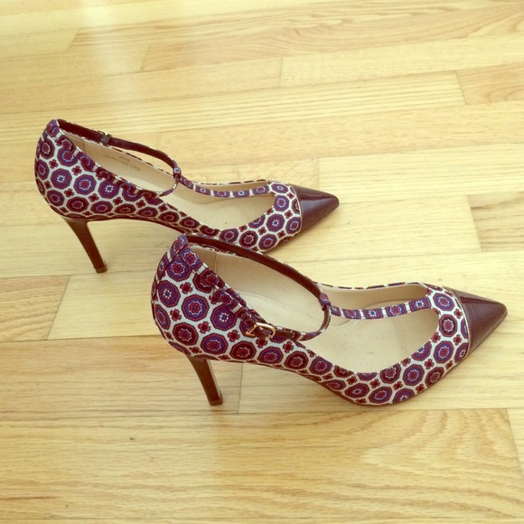 J crew everly cap toe t strap pumps