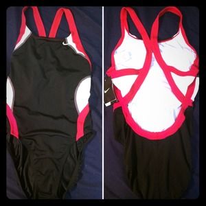 Nike one-piece athletic swimsuit