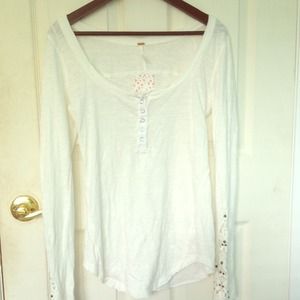 Free People Lace Sleeves NWT