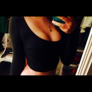 Long sleeve crop top Brandy Melville