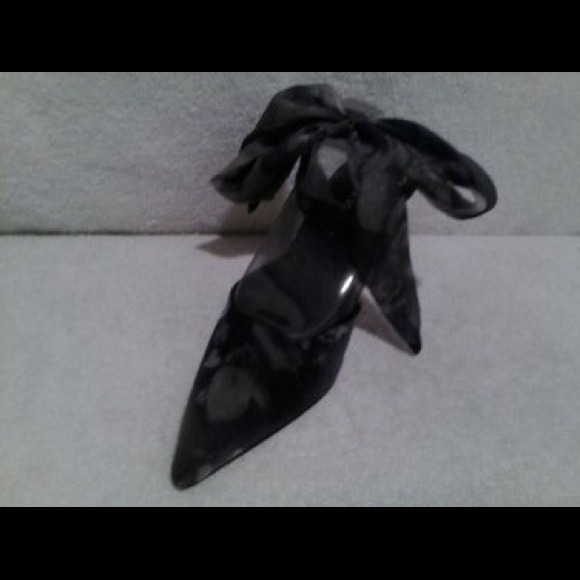 Fabric Ankle Strap Heels