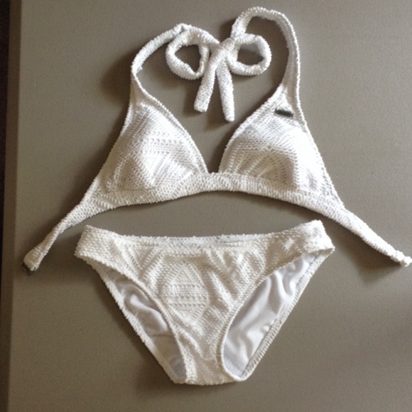 Roxy white bikini