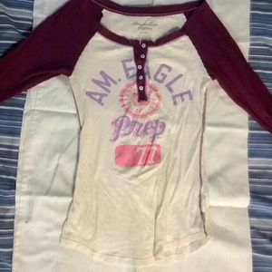 3/4 length sleeve American Eagle top