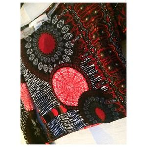 Tribal Print Crop Top