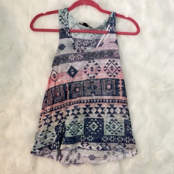 Summer Ombre Tribal Print Top