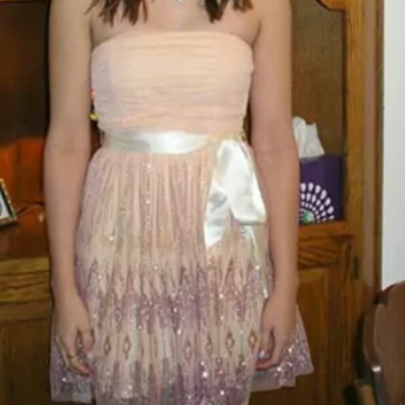 Strapless Homecoming Dress