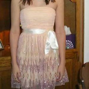 Strapless Homecoming Dress