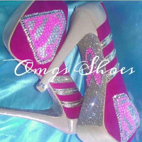 $139 SALE Superwoman Kick Cancers Ass Heels