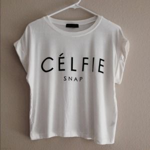 Typographic Celfie top