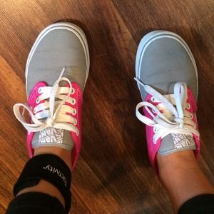 Grey and pink Vans Sneakers