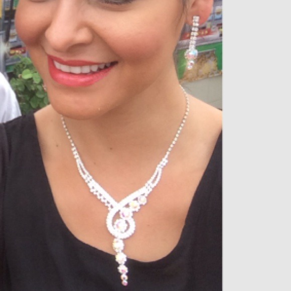 Rhinestone jewelry set