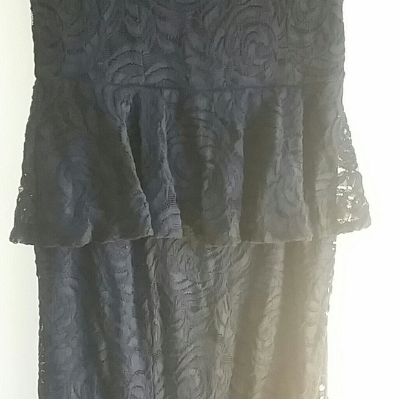 SOLD! Peplum Pinup Lace Pencil Dress Mika Rose XS - Picture 2 of 4