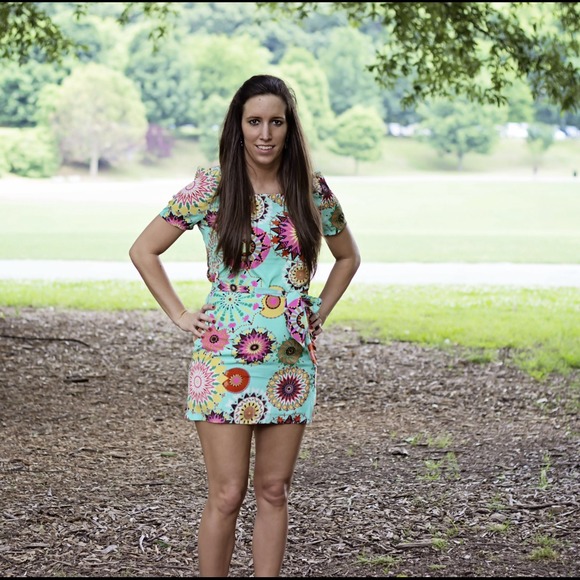NWT Mint Floral Dress