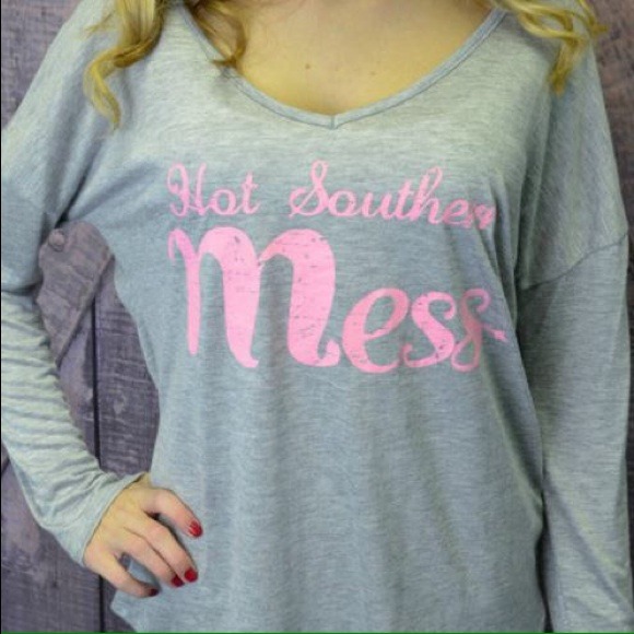 Tops - Hot Southen Mess Long Sleeve Top