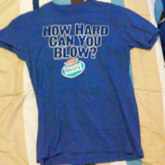 "How Hard Can You Blow?" Double bubblegum tee shir