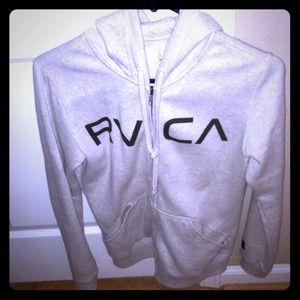 Reduced!! RVCA zip up hooded sweater