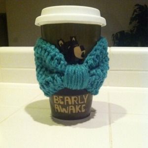 Bow coffee cozy