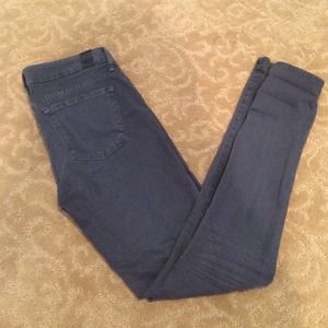 Charcoal gray skinny jeans