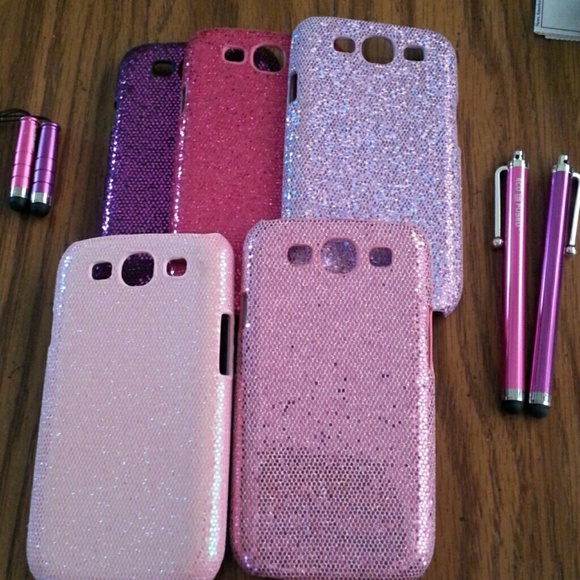 Glittery galaxy s3 cases