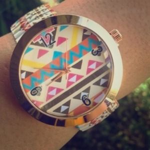 SALE!! Rose gold boho aztec watch 131