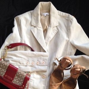 Vince size  4. Corduroy cream color jacket