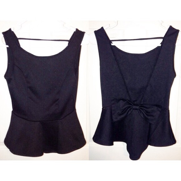 Peplum with bow