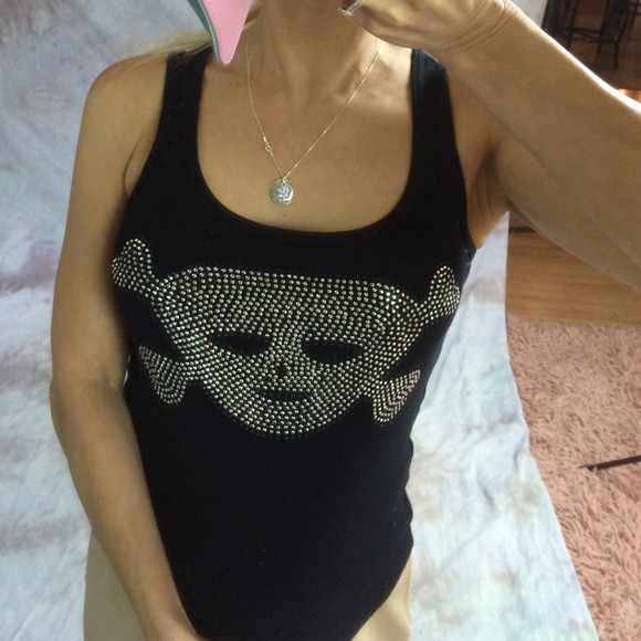 ROMEO & JULIET black skull t shirt - Picture 3 of 4
