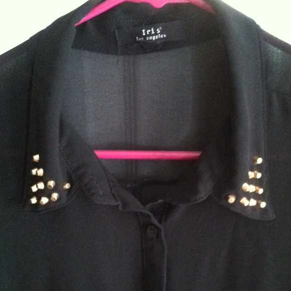 πSOLDπFor lv1987πHPπ Stud Collar Shirt - Picture 2 of 4