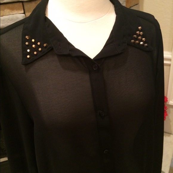 πSOLDπFor lv1987πHPπ Stud Collar Shirt - Picture 3 of 4