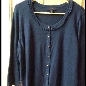 Blue, dressy sweater