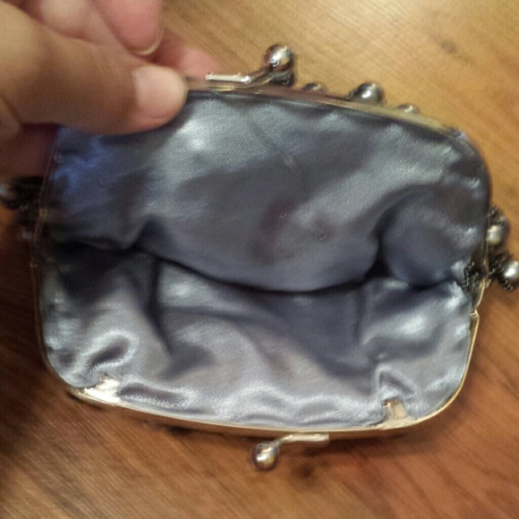 Blue pearled clutch - Picture 2 of 2