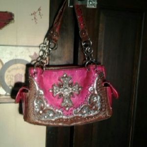 NWOT Hot Pink Western handbag