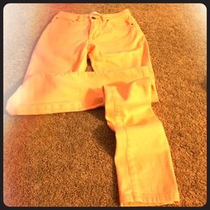 Light orange jeans