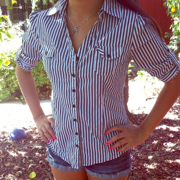 Forever 21 striped button up.