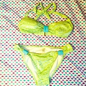 Neon metallic VS bikini