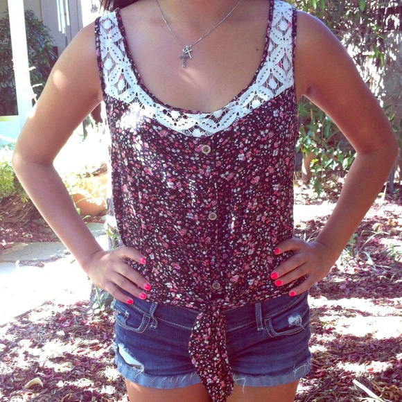 Floral crop top