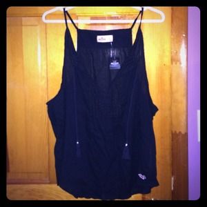Hollister Navy Tank Top