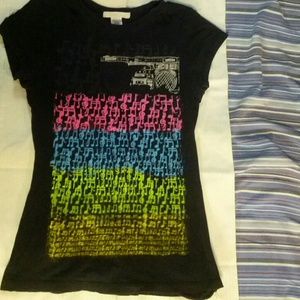 Black top with music notes