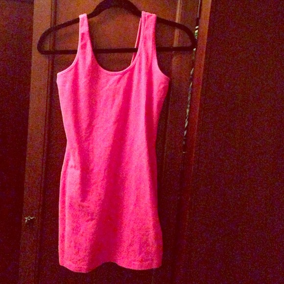 Hot pink dress