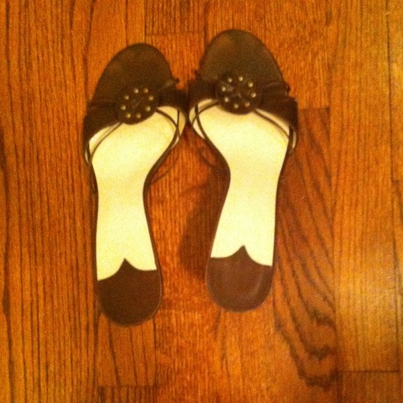 Nine West Brown Heeled Sandals