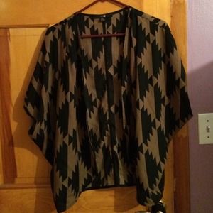 ⛔️SOLD⛔️ Black and Brown Cardigan