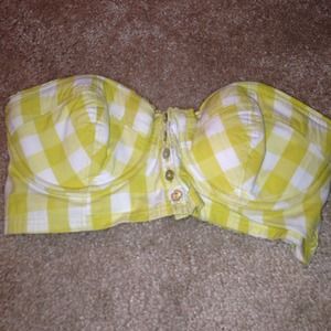 Plaid bustier