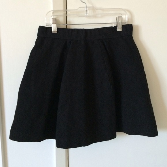Urban outfitters textured black mini skirt