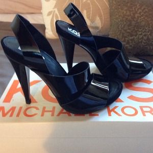 Black patent Michael Kors shoes