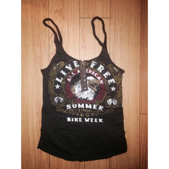 Free People Vintage "Bike Week" Tank