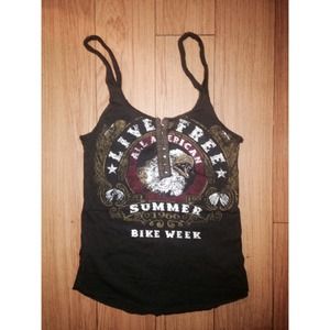Free People Vintage "Bike Week" Tank
