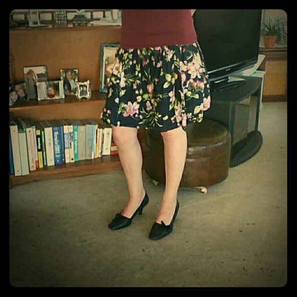 Floral print skirt
