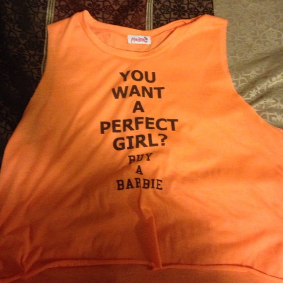 Orange tank top